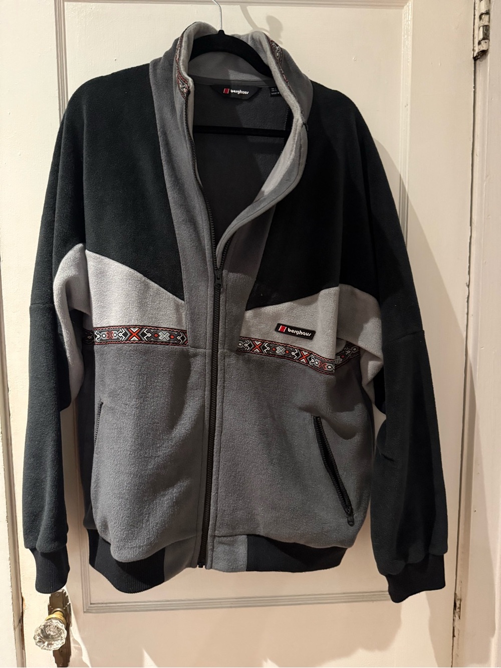 Berghaus Black and Grey Zip-Up Fleece Jacket